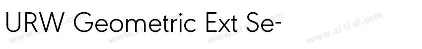 URW Geometric Ext Se字体转换